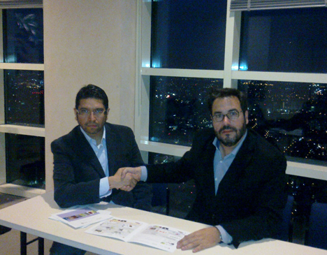 Raúl Huitrón, Director Genral de Biomah y Florencio Manteca, Director del Departamento de Eenrgía Edificatoria de CENER