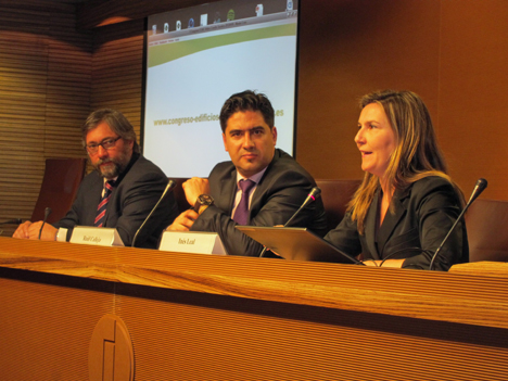 Juan R. Sánchez, SDE, Raúl Calleja, director SIC e Inés Leal, directora del Congreso EECN