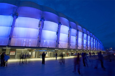 Estadio iluminado por Philips