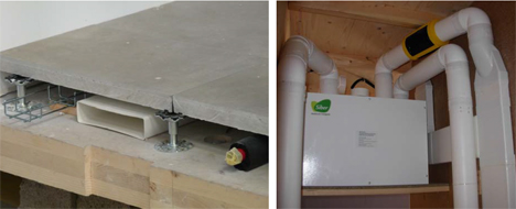 Sistema de Ventilación con recuperación de energía instalado en la vivienda SLM System