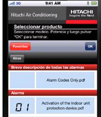 Aplicación de Hitachi