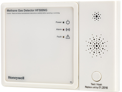 Detectores de gas de Honeywell, HF500, para aplicaciones residenciales