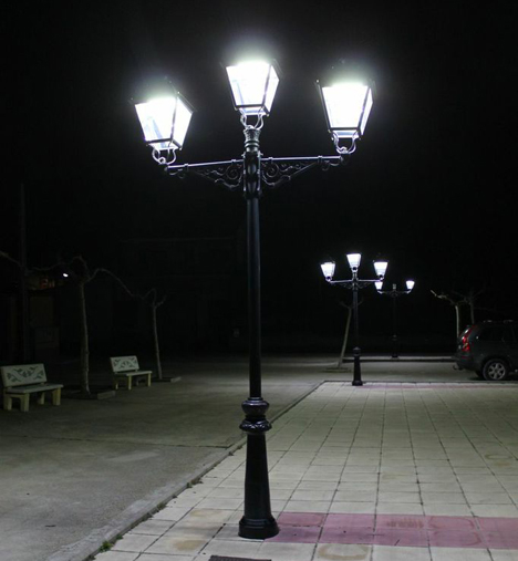 Nueva iluminación en el municipio de Nava de Roa.