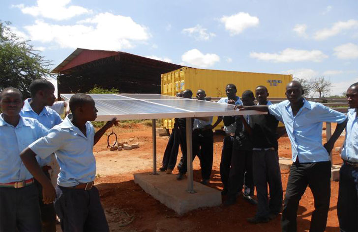 Paneles solares en Kenia