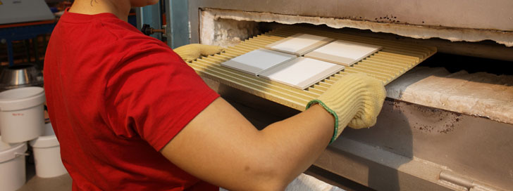 Horno de azulejos. Sector de cerámica de Castellón concentra la 4ª parte de los proyectos de eficiencia energética recibidos por IVACE Energía en la Comunitat Valenciana.