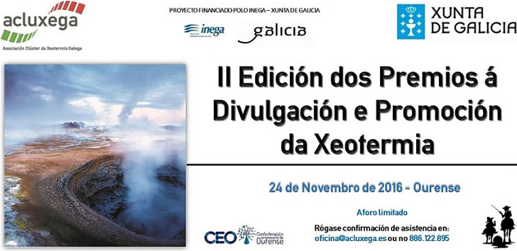 Acluxega entrega los Premios a la Promoción y Divulgación de la Geotermia en Galicia. 