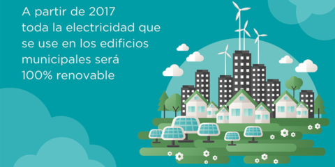 Energía eléctrica 100% renovable en los edificios municipales de Madrid