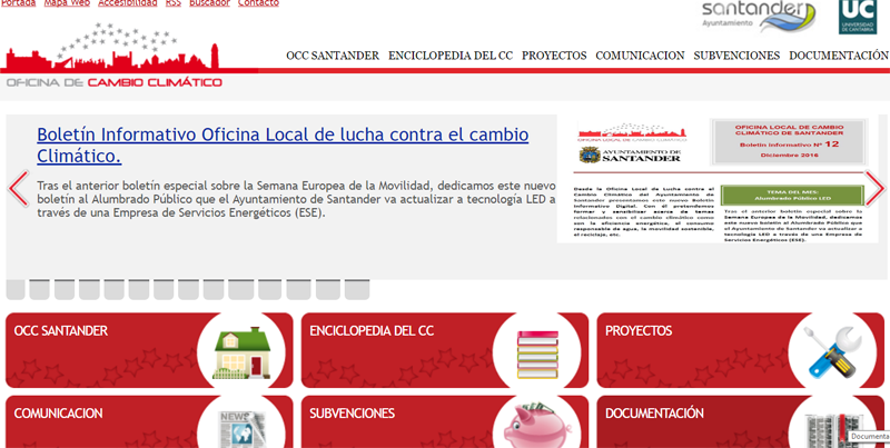 Boletín de la Oficina Local de Cambio Climático de Santander. 