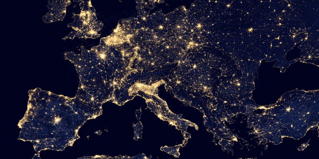 Europa vista desde satélite.