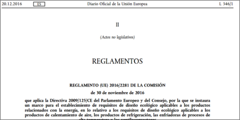 Nuevo marco para el Diseño Ecológico de productos de climatización