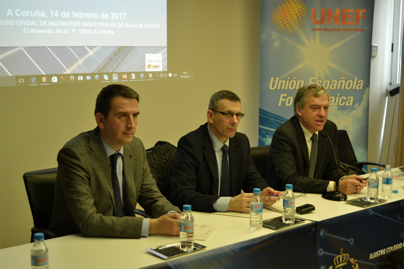 Jornada de Unef en A Coruña sobre el potencial del autoconsumo fotovoltaico en Galicia. 