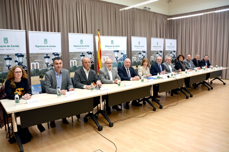 Rueda de prensa en la Diputación de Lérida para dar a conocer las ayudas FEDER para el proyecto ForestLocal4.