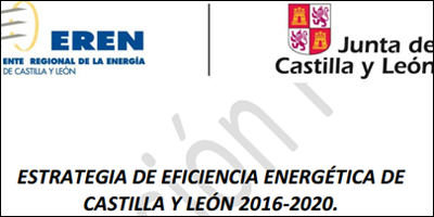 Extracto de la portada del documento que contiene la Estrategia de Eficiencia Energética de la Junta de Castilla y León.