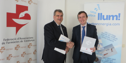 Acuerdo de colaboración para mejorar la Eficiencia Energética en las farmacias catalanas