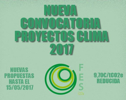 Anuncio de la nueva convocatoria de Proyectos Clima 2017.