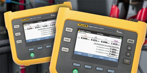 Registradores trifásicos Fluke 1732 y 1734 para evaluar consumos energéticos