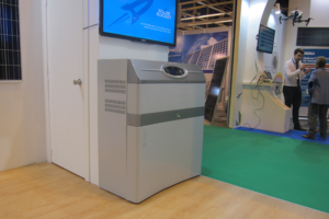 Stand de Solar Rocket en Genera 2017, donde se presentó el sistema de almacenamiento para instalaciones de autoconsumo fotovoltaico.