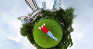 Infografía con la que Honeywell quiere transmitir la sensación de tranquilidad y confort que aportan sus soluciones de control de climatización en las viviendas.