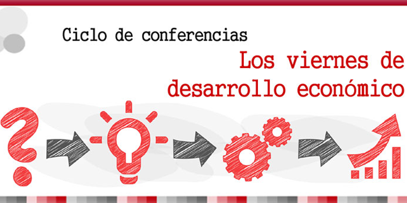 Anuncio del ciclo de conferencias "Los viernes de desarrollo económico", organizado por el Gobierno de Navarra.
