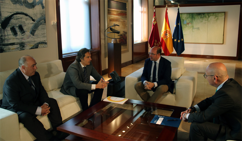 Reunión entre el Presidente de Región de Murcia y los presidentes de Anpier y Aremur.