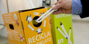 Punto de recogida de residuos de lámparas y luminarias de Ambilamp.