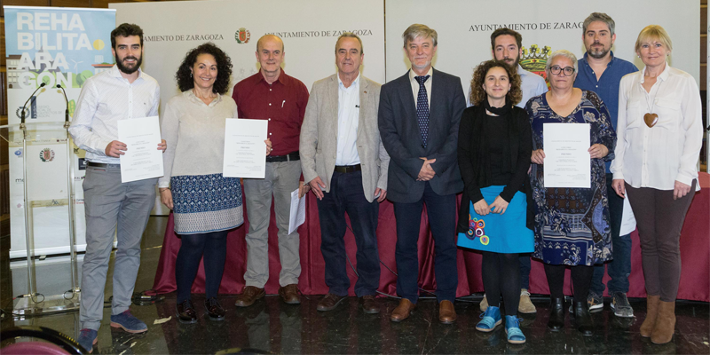 Entrega del Premio Rehabilita Aragón en el Ayuntamiento de Zaragoza.