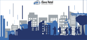 Logo de iSave Hotel.