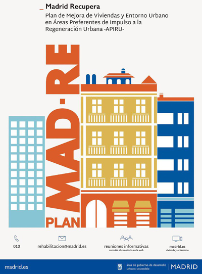 Anuncio del Plan MAD-RE del Ayuntamiento de Madrid