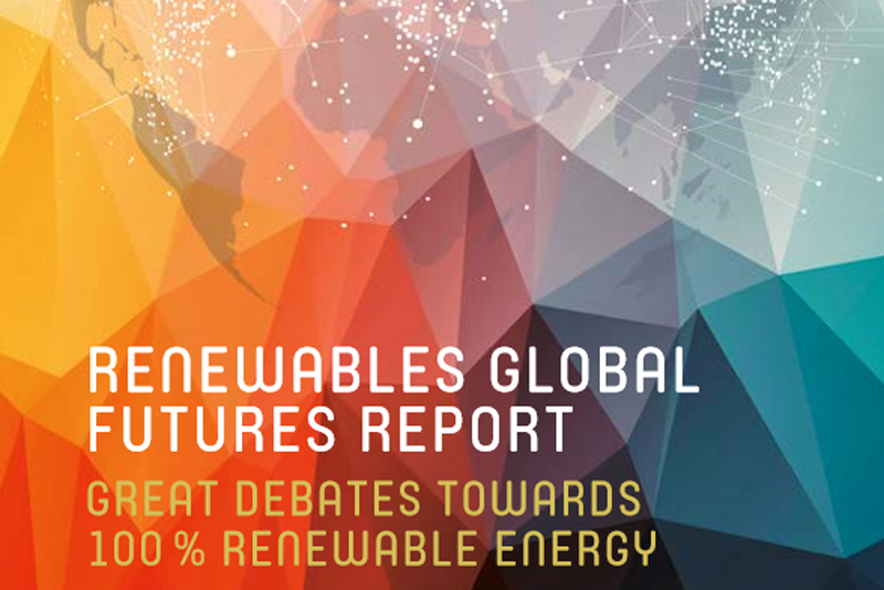 Fragmento de la portada del Informe REN21 sobre el futuro renovable a nivel global. 