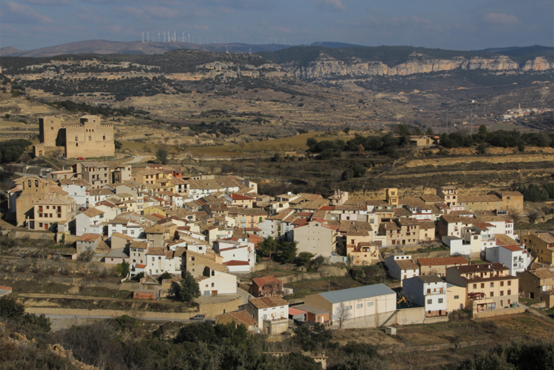 Vista aérea de Todolella, Castellón. Fuente: Ayuntamiento de Todolella. 