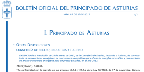 Empresas asturianas ya pueden solicitar las ayudas para las Renovables y la Eficiencia Energética