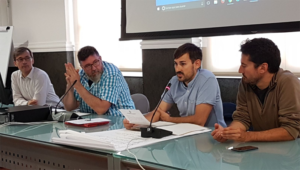 Rueda de prensa en el Ayuntamiento de Valencia para presentar el Proyecto 50/50 de ahorro energético en centros escolares municipales.