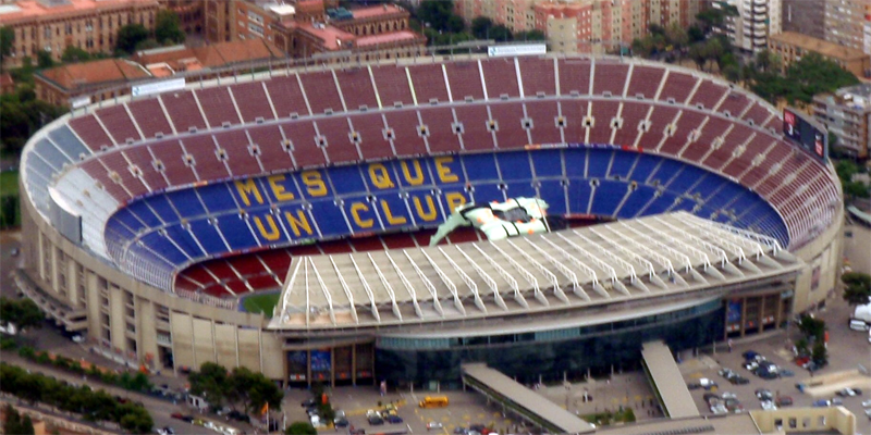 Estadio Camp Nou del FB Barcelona.