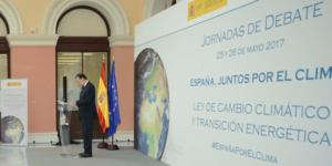 Mariano Rajoy da un discurso en una jornada sobre Ley de Cambio Climático y Transición Energética