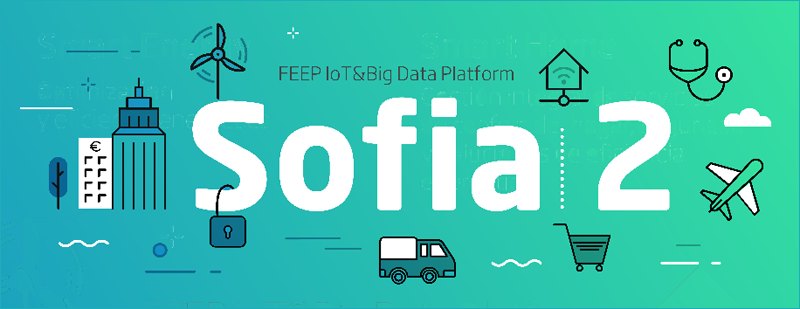 Logo de la plataforma Sofia 2 de Indra, gestión inteligente de la energía. 