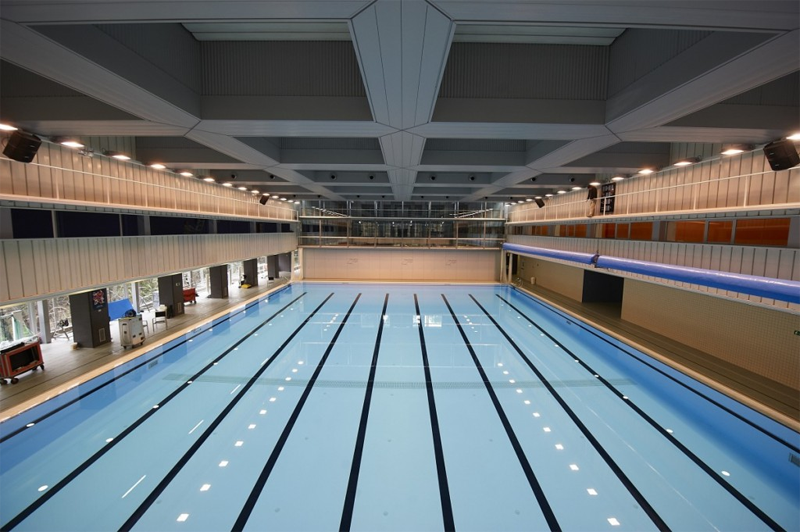 Piscina del Centro de Alto Rendimiento de Sant Cugat, en Barcelona. 