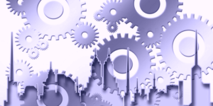 Infografía que representa la gestión de los edificios.