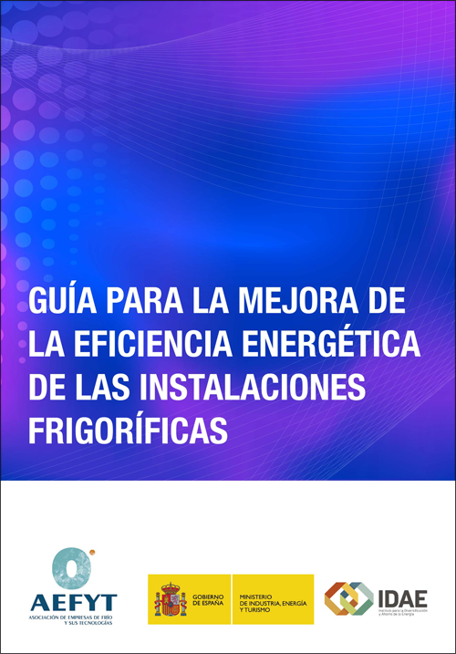 Portada de la Guia para la mejora de la eficiencia energética de las instalaciones frigoríficas. 