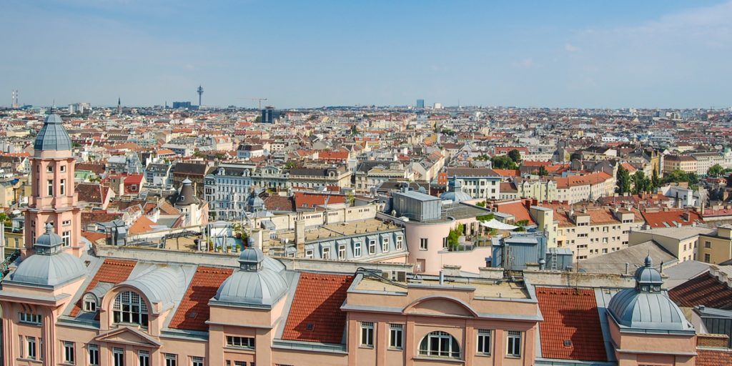 Vista panorámica de la Viena, Austria. La noticia hace referencia a la necesidad de rehabilitar el parque edific