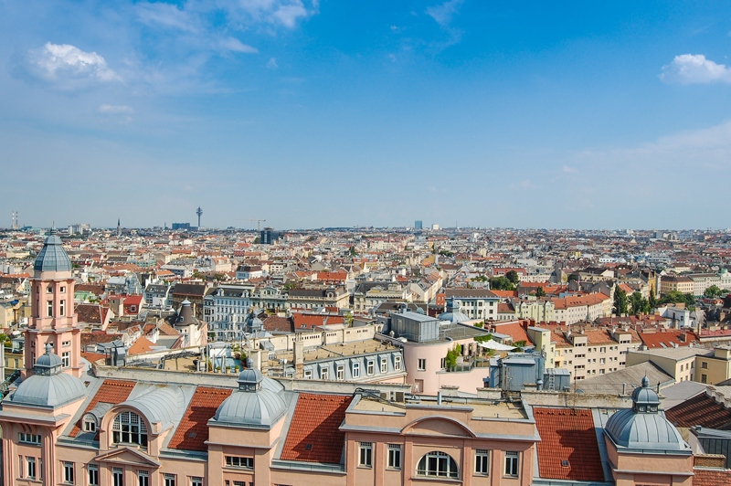 Vista panorámica de la Viena, Austria. La noticia hace referencia a la necesidad de rehabilitar el parque edific