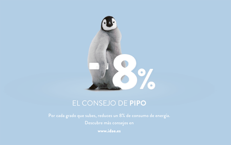 Pantallazo de la campaña publicitaria Pequeños Gestos, lanzada por IDAE, para sensibilizar a la población sobre la necesidad del ahorro de energía. 