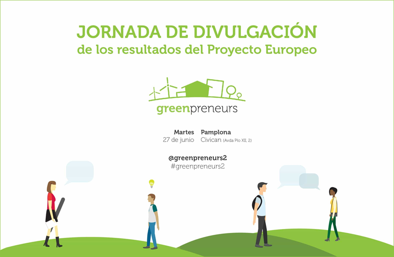 Anuncio de la jornada de presentación de los resultados del proyecto europeo Greenpreneurs