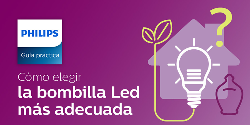 Guía práctica de Philips sobre cómo elegir la bombilla led más adecuada.