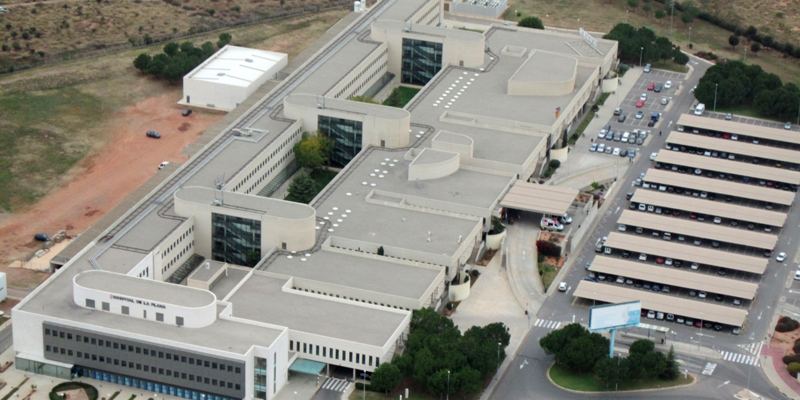 Hospital de La Plana, vista aérea.