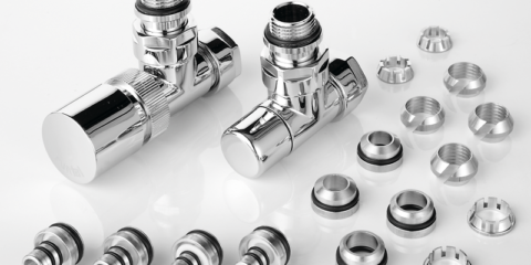 Pack de conexión de válvulas que respeta el rigor estético de los radiadores Runtal