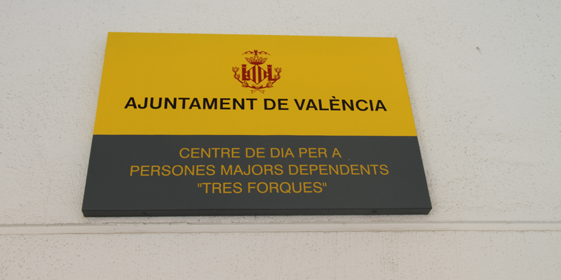 Placa del Centro de Día municipal de Valencia donde se han monitorizado los datos de eficiencia energética.