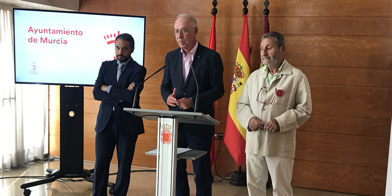 Rueda de prensa en el Ayuntamiento de Murcia para presentar el proyecto Mi Cole Ahorra con Energía