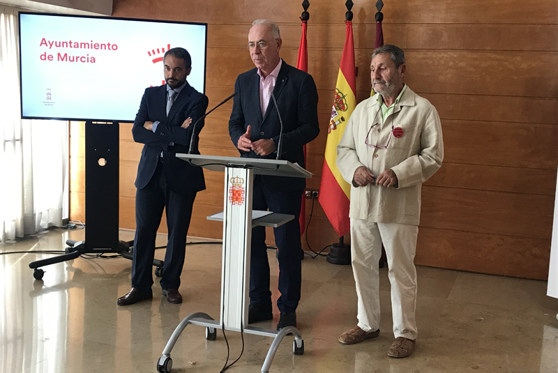 Rueda de prensa en el Ayuntamiento de Murcia para presentar el proyecto Mi Cole Ahorra con Energía