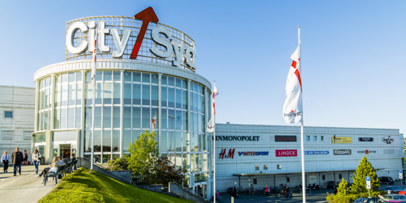 Centro comercial City Syd, en Trondheim, Noruega.