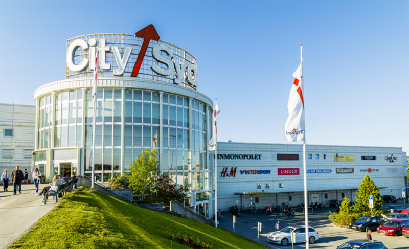 Centro comercial City Syd, en Trondheim, Noruega.